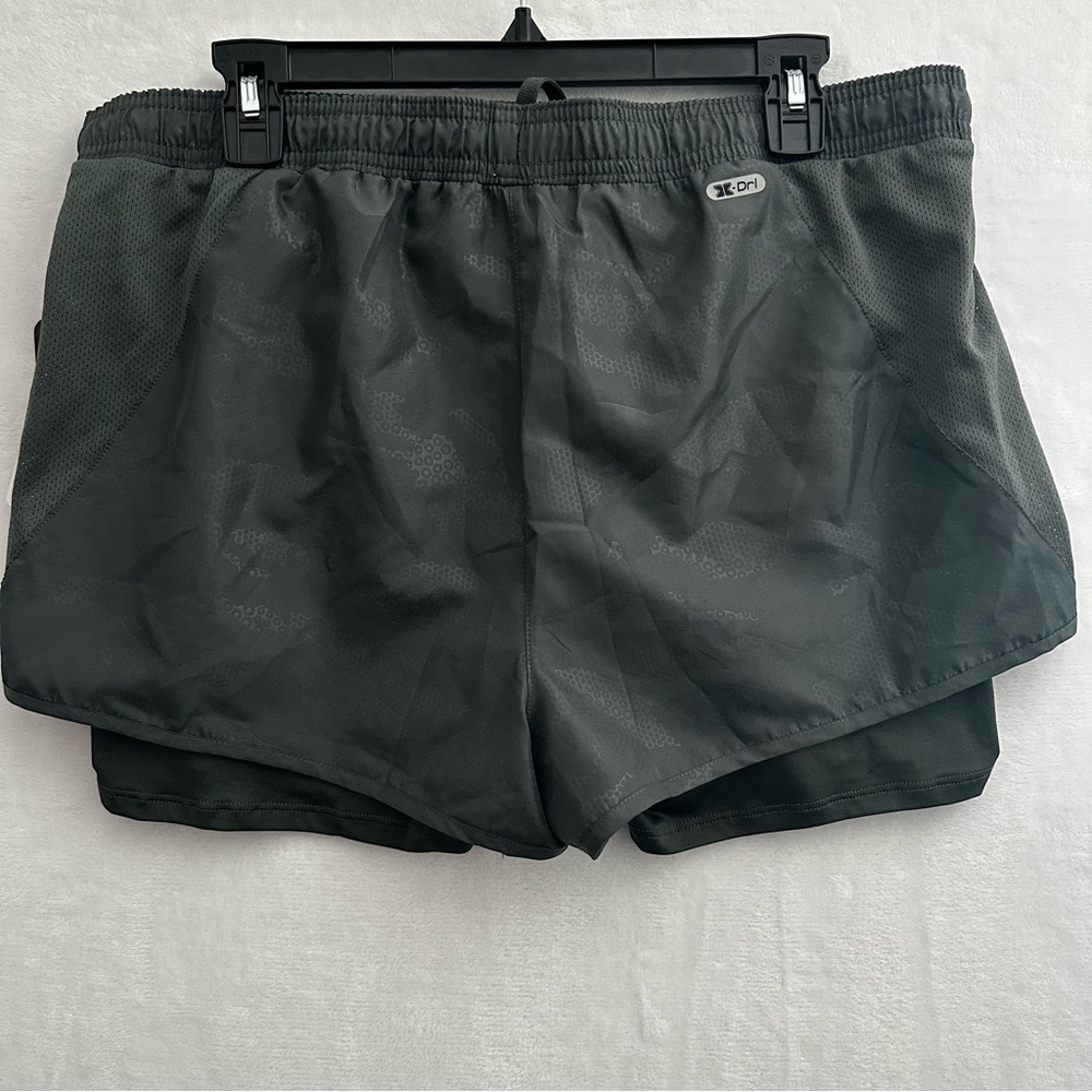 RBX Active 2 In 1 Running Shorts Women’s Large Green X-Dri Athletic Gym NWT - Picture 12 of 13